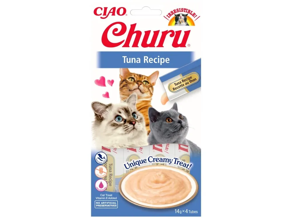 Churu Cat snack PYRÉ TUŇÁK 4x14 g Betrouwbaar