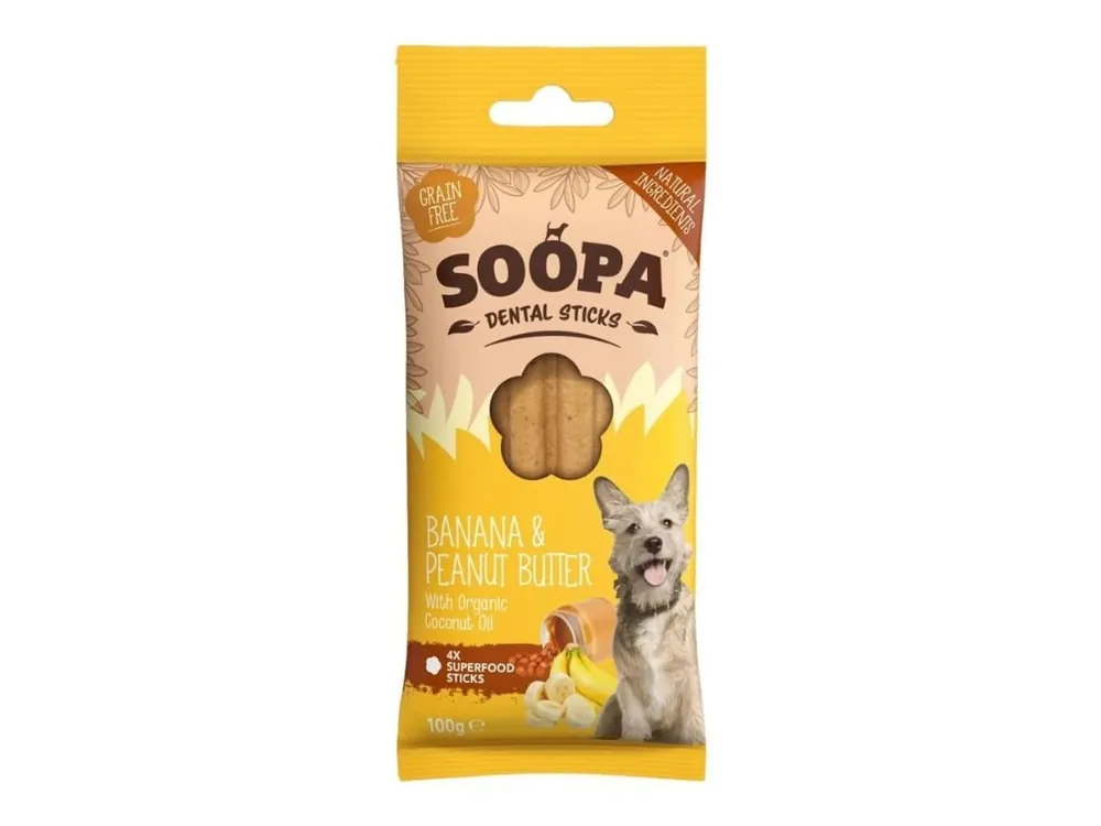 Merkproduct SOOPA Dentální tyčinky s banánem a arašíd
