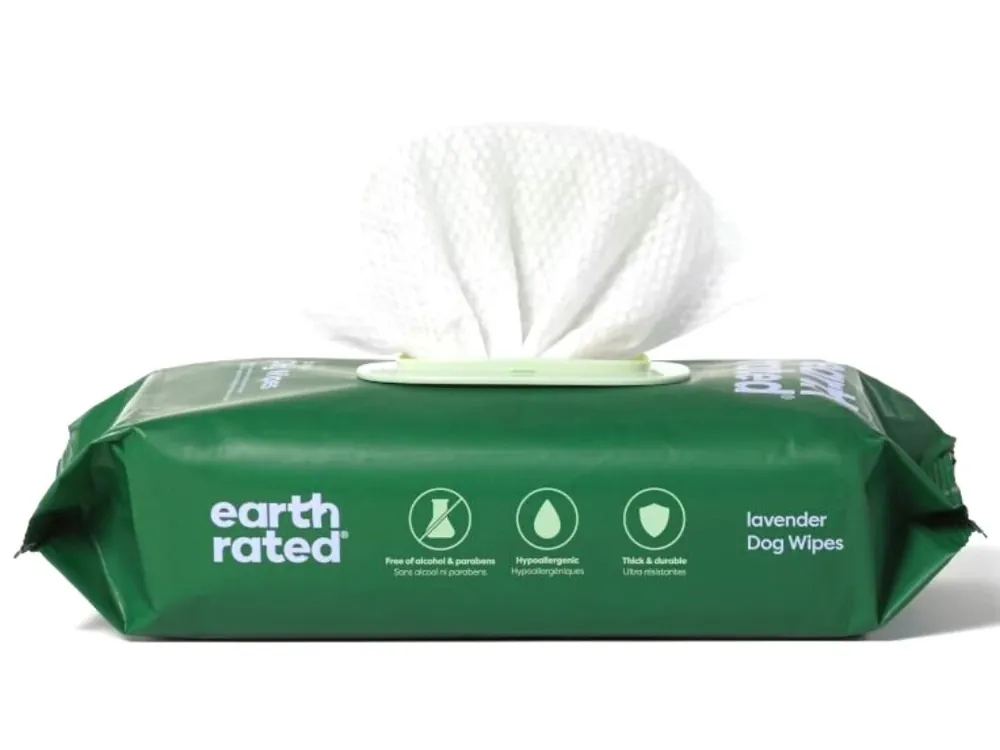 Betrouwbaar Earth Rated vlhčené ubrousky s vůní levan
