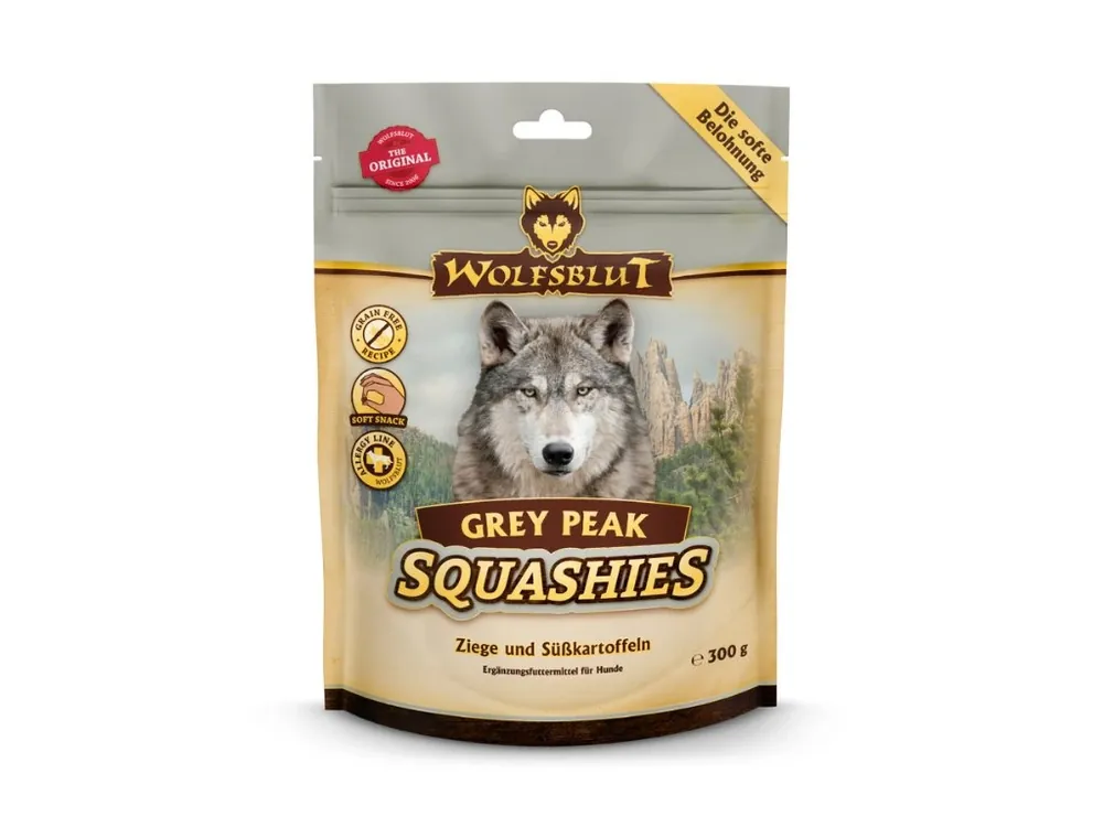 Wolfsblut Squashies GREY PEAK kozí s batá Exclusieve Aanbieding