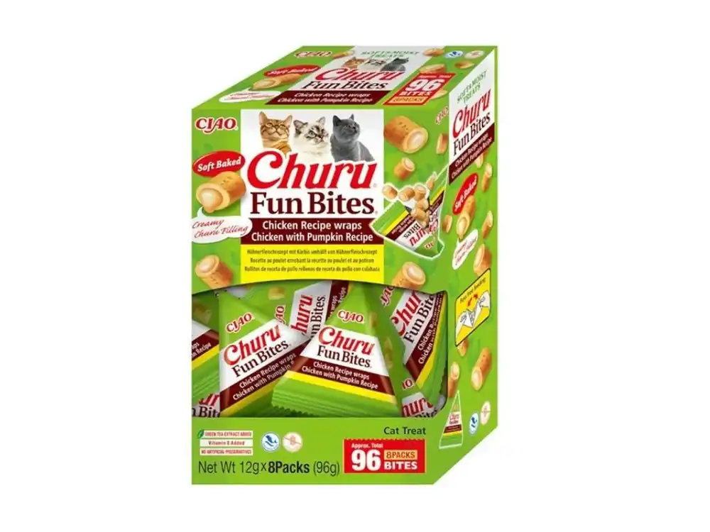 Seizoensaanbieding Churu FUN Bites Cat KUŘE, TUŇÁK, DÝNĚ 96