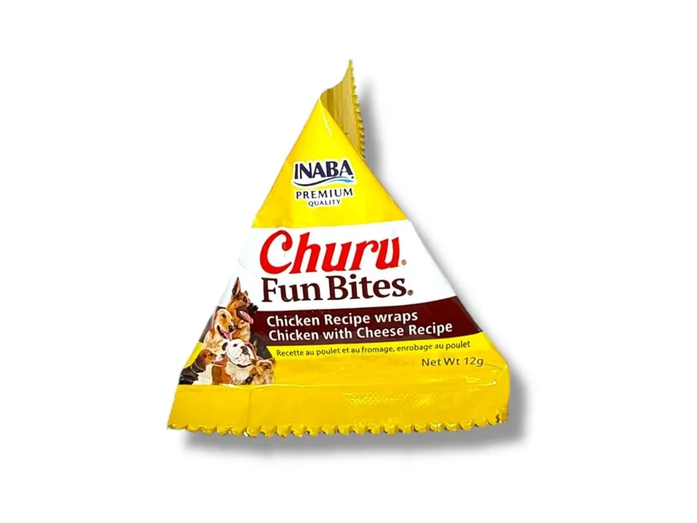 Churu FUN Bites Dog KUŘE, SÝR 96 g 1 ks Nieuw