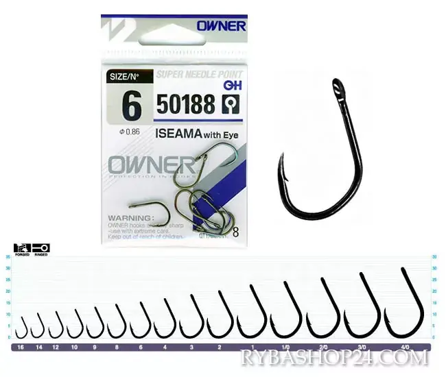 Owner Iseama w/Eye 50188 horog 4-es Uitverkoop