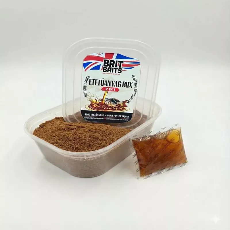 BritBaits Etetőanyag Box MonCherry 400gr+100ml Power Liquid Alleen Vandaag