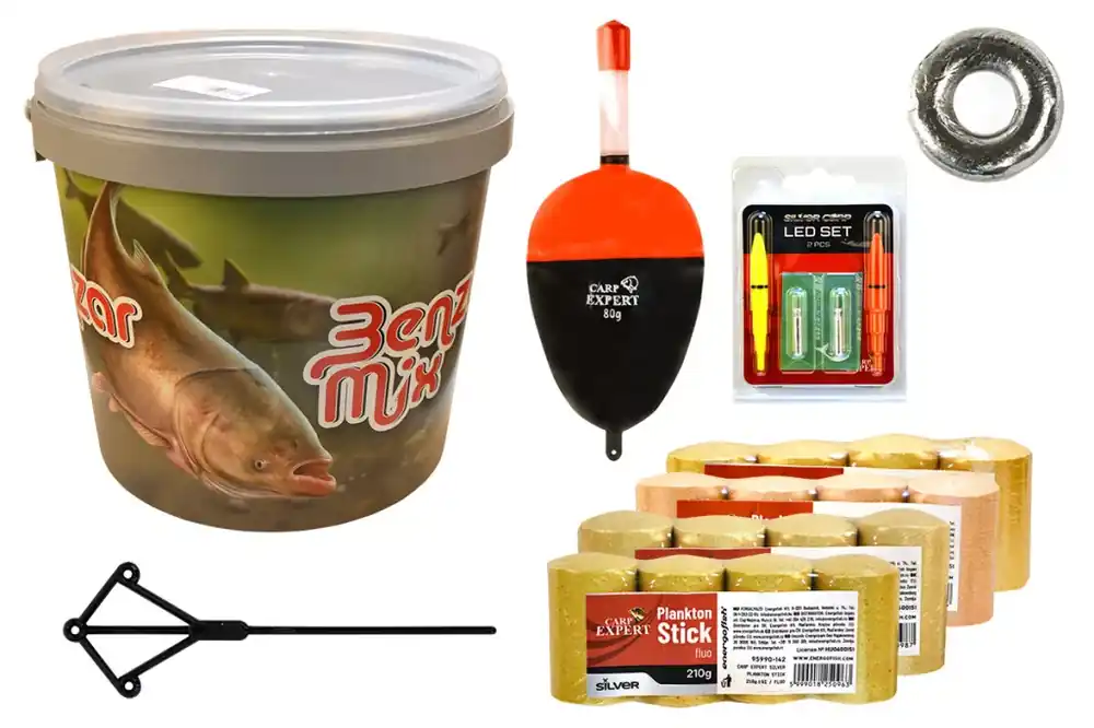 CARP EXPERT BUSA TABLETTE SZETT VILÁGÍTÓ ÚSZÓVAL ÉS VÖDÖRREL 60G Fabrieksprijs