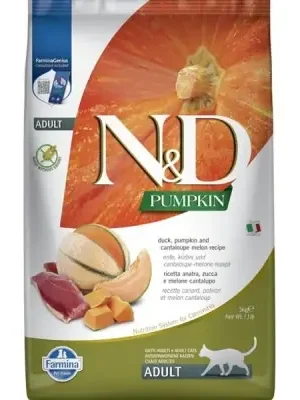 Betaalbaar N&D Pumpkin CAT Duck & Cantaloupe melon 5kg