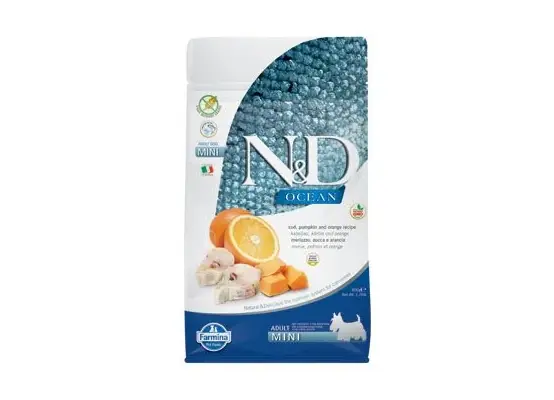 Bestseller N&D OCEAN DOG Adult Mini Codfish&Pumpkin&Orange 800g