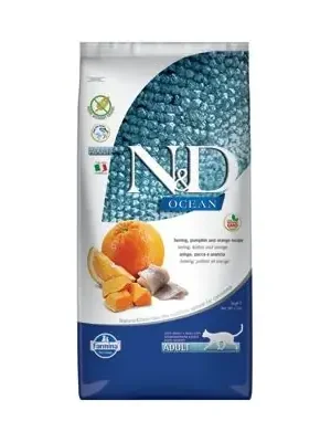 Betaalbaar N&D OCEAN CAT Adult Herring, Pumpkin & Orange 5kg