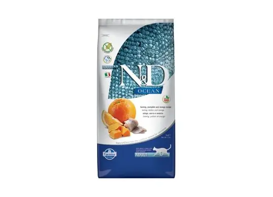 Betaalbaar N&D OCEAN CAT Adult Herring, Pumpkin & Orange 5kg