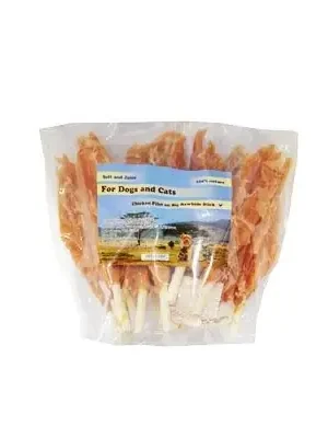 Lage Kosten Pochoutka Kuřecí filety na tyčce z buvolí kůže18cm500g
