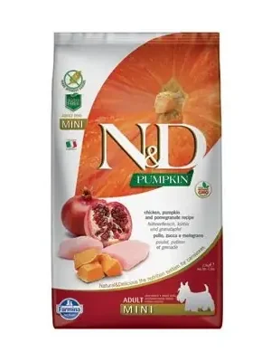 Beste Prijs N&D Pumpkin DOG Adult Mini Chicken&Pomegranate 7kg