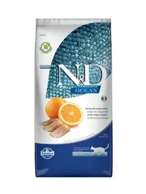 Bestel Nu N&D OCEAN CAT Adult Herring & Orange 10kg