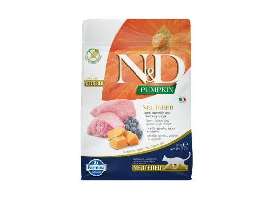 Veilige Betaling N&D Pumpkin CAT Neutered Lamb & Blueberry 300g