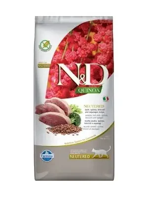 Betaalbaar N&D Quinoa CAT Neutered Duck &Broccoli&Asparagus 5kg