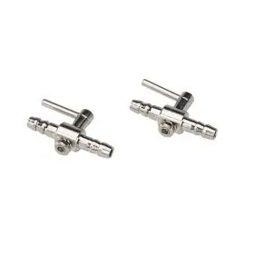 Akvarijní 2-cestný ventil - metal 4/6mm 2ks Nieuw