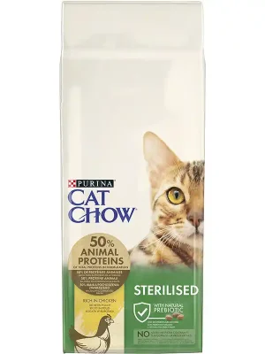 Purina Cat Chow Sterilized kuře 15 kg Seizoensaanbieding