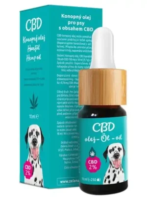 Zelená země CBD konopný olej pro psy 2% 10 ml Must-Have