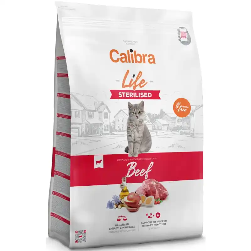 Alleen Vandaag Calibra Cat Life Sterilised Beef 6 kg