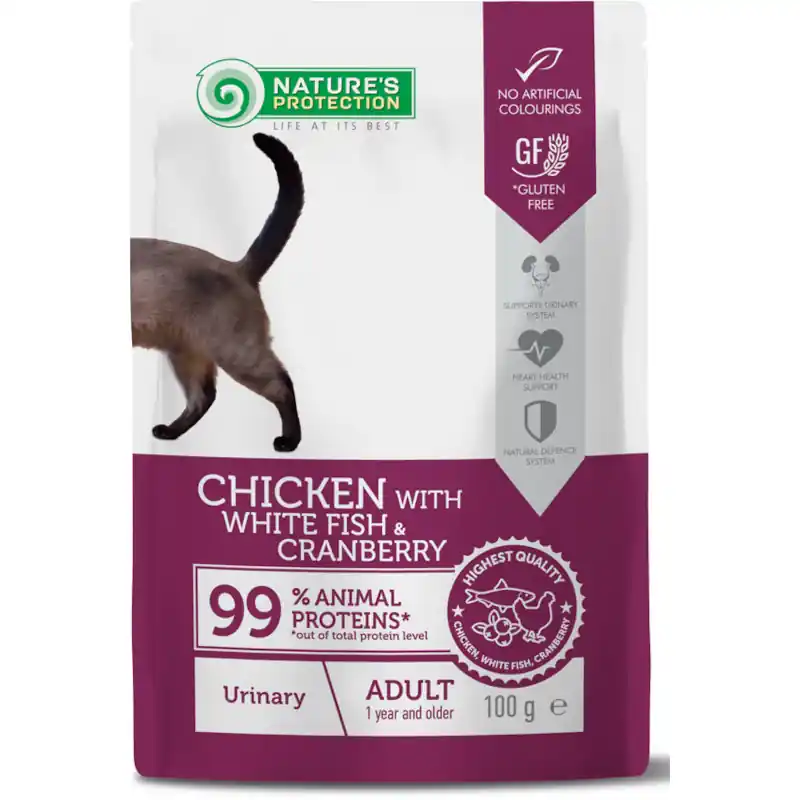 Nature‘s Protection Urinary Chicken with White Fish & Cranberry 100 g Laatste Kans