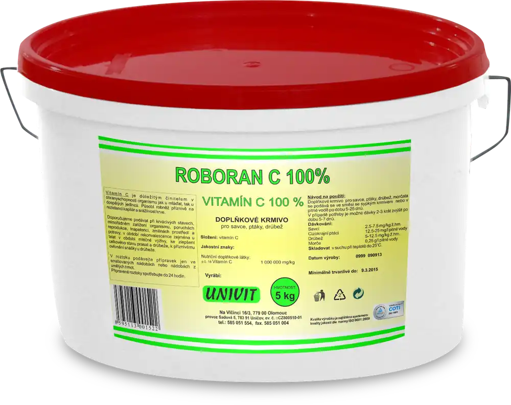 Vitamin C 100 Roboran plv 5 kg kbelík Premium