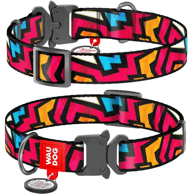Merkproduct WAUDOG Nylon obojek 2,5 × 33–49 cm Graffiti