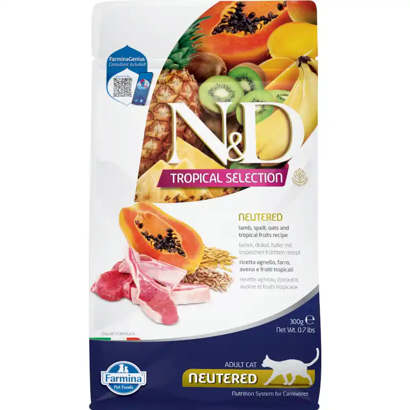 N&D TROPICAL SELECTION Cat Lamb Neutered 300 g Speciale Aanbieding