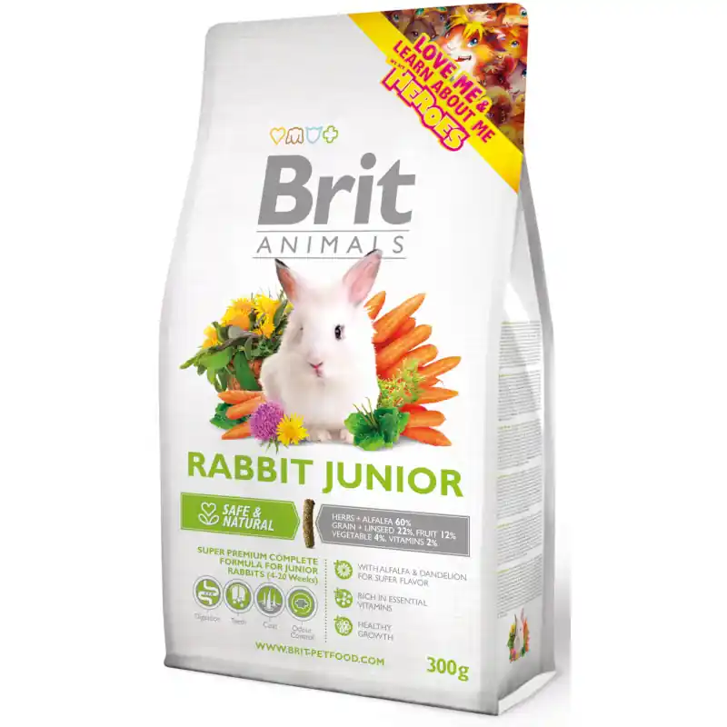 Brit Animals RABBIT JUNIOR Complete 300 g Op = Op