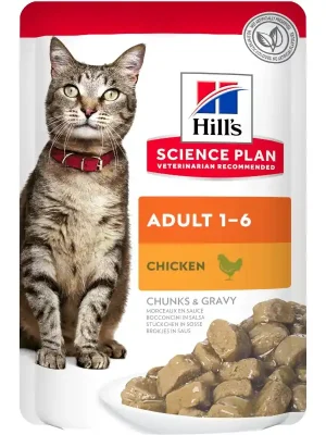 Hill‘s Science Plan Feline Adult Chicken kapsička 12 x 85 g Superprijs
