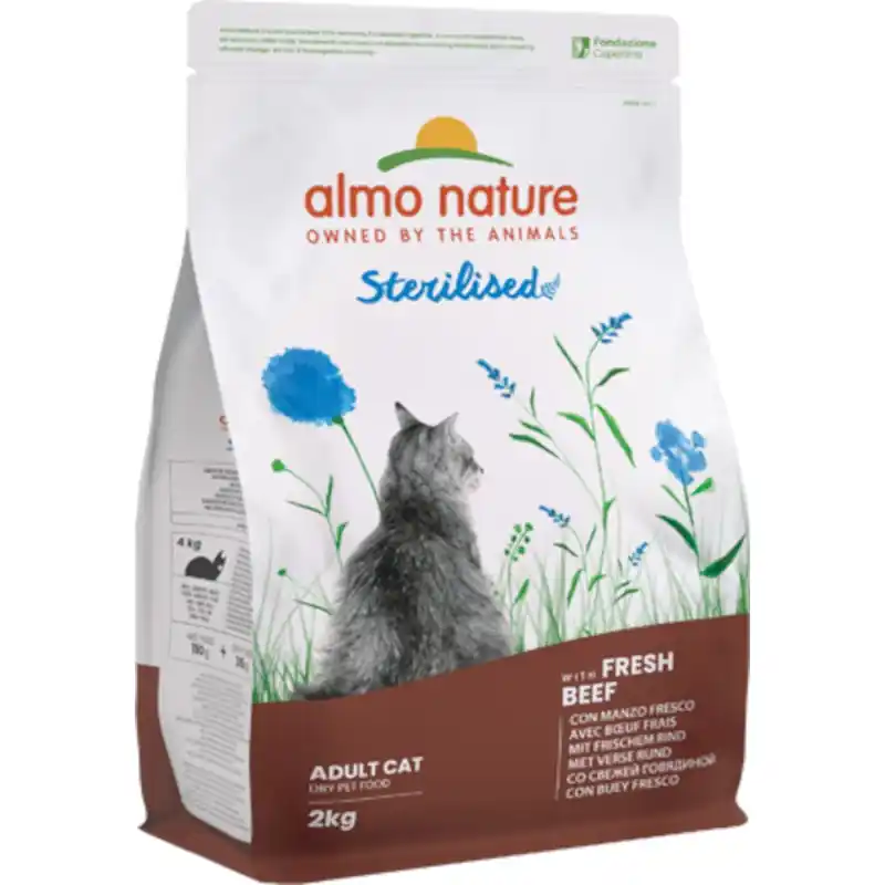 Almo Nature Sterilised with Fresh Beef 2 kg Hete Deal