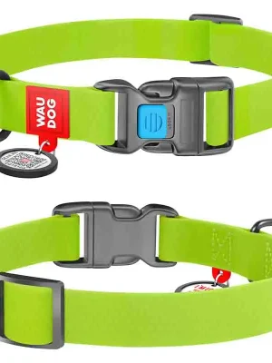 Hoge Kwaliteit WAUDOG Waterproof obojek 2,5 × 38–58 cm zelený