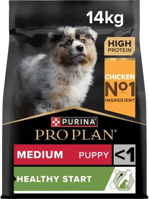 Superprijs Pro Plan Puppy Medium Healthy Start kuře 12 kg + 2 kg zdarma