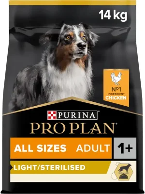 Nu Kopen Pro Plan All Sizes Adult Light/Sterilised kuře 14 kg