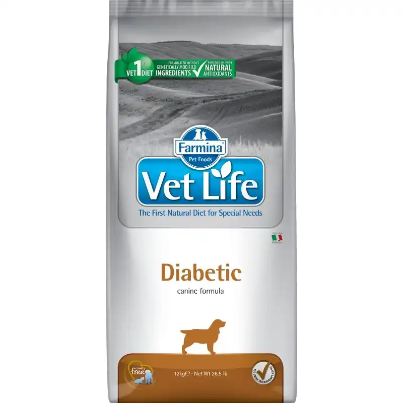 Beperkte Voorraad Vet Life Natural Canine Diabetic 12 kg