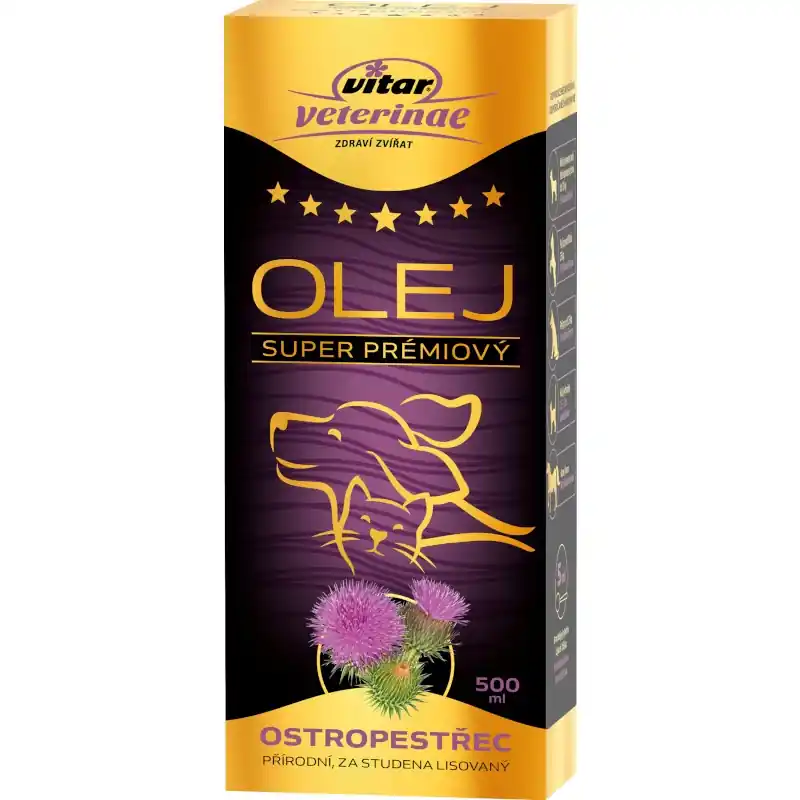 Populair Vitar veterinae ostropestřec olej 500 ml