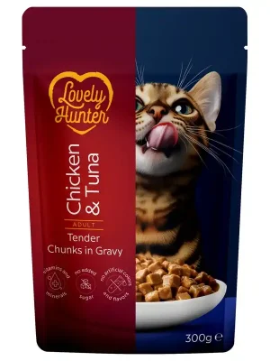 Lovely Hunter Cat Adult Chicken & Tuna 300 g Bestseller