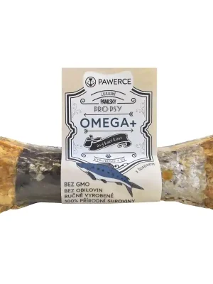 Dagaanbieding Pawerce žvýkací kost plněná OMEGA+ 17 cm