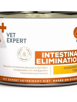 Rechtstreeks Van De Fabrikant VetExpert VD 4T Intestinal Elimination Low Fat Dog konzerva 200 g
