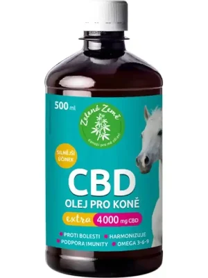 Rechtstreeks Van De Fabrikant Zelená země CBD olej pro koně Extra 500 ml