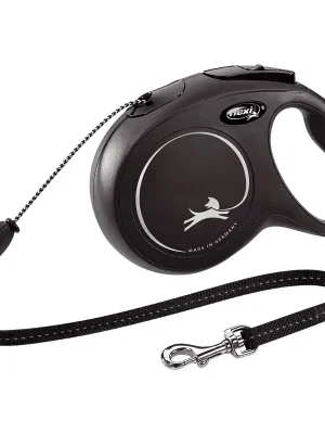 Gratis Retour Flexi Classic NEW M lanko 8 m černé 20 kg