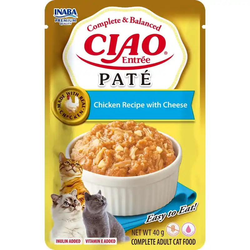 Inaba Ciao Entrée Paté kuře a sýr 40 g Lage Kosten