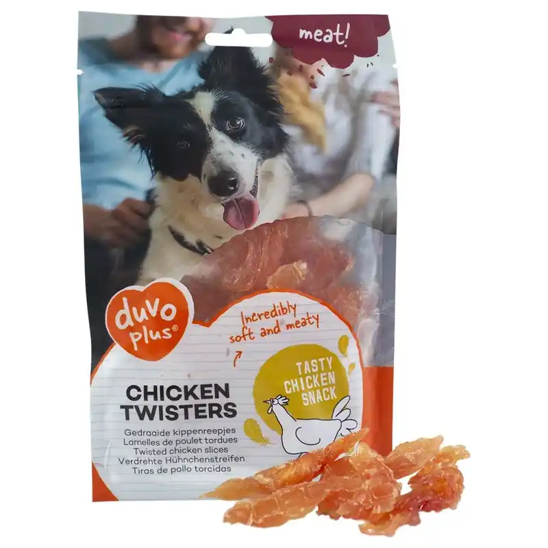 Voordeelprijs Duvoplus Meat! Chicken Twisters 80 g