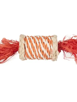 Hračka hlod. přírodní sisal/šustí váleček 17cm Flamingo Goedkoop