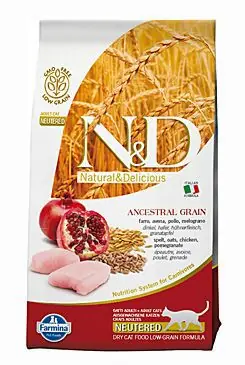 N&D LG CAT Neutered Chicken & Pomegranate 10kg Beperkt Aanbod