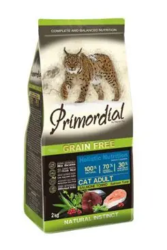 Lage Prijs Primordial GF Cat Adult Salmon Tuna 2kg