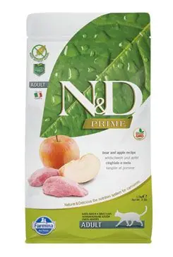 Superprijs N&D PRIME CAT Adult Boar & Apple 1,5kg