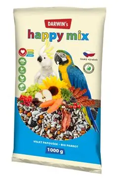Aanbieding Darwin’s velký papoušek Happy mix 1kg
